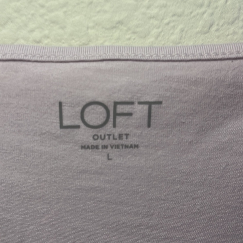 LOFT light purple tank, Size L - Picture 5 of 5